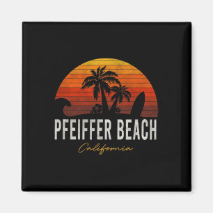 Pfeiffer Beach California Palms Vacacation Surf Su Magnet