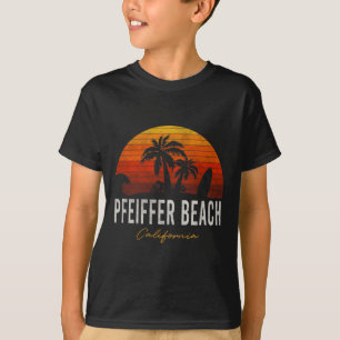Pfeiffer Beach California Palms Vacacation Surf Su T-Shirt