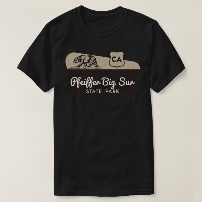 Pfeiffer Big Sur Staat Park California T-Shirt (Design vorne)