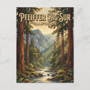 Pfeiffer Big Sur State Park Kalifornien Postkarte