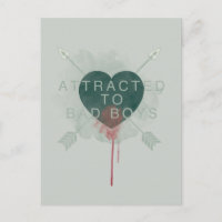 Pfeil | "Attracted to Bad Boys" durchbohrtes Herz