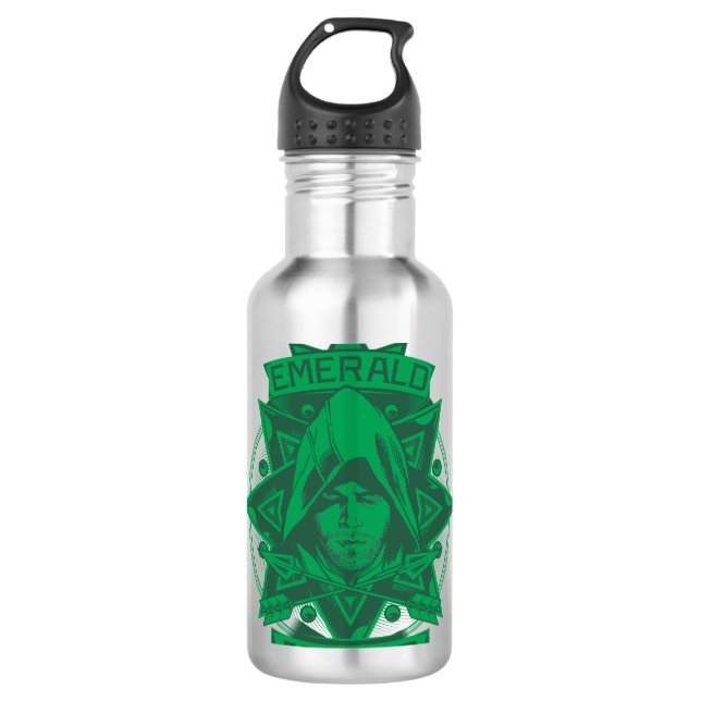 Pfeil | Emerald Archer Graphic Edelstahlflasche (Vorderseite)