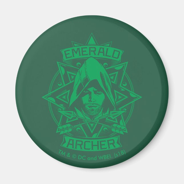 Pfeil | Emerald Archer Graphic Magnet (Vorne)