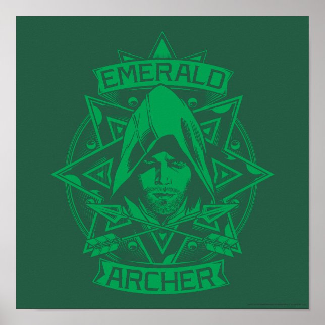Pfeil | Emerald Archer Graphic Poster (Vorne)