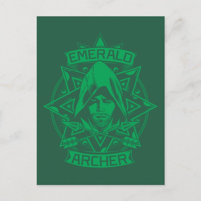 Pfeil | Emerald Archer Graphic Postkarte (Vorderseite)