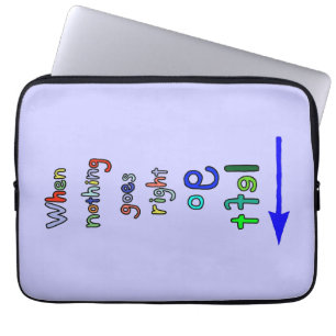 Pfeil-gehen lustige Inspirational Laptop-Hülse Laptopschutzhülle