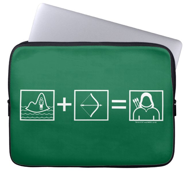 Pfeil | Green Arrow Equation Laptopschutzhülle (Vorderseite)