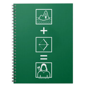 Pfeil   Green Arrow Equation Notizblock