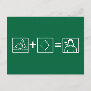 Pfeil   Green Arrow Equation Postkarte