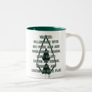 Pfeil   Green Arrow Parody Gewollt Post Zweifarbige Tasse