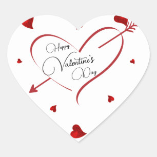 Pfeil Herz-Aufkleber