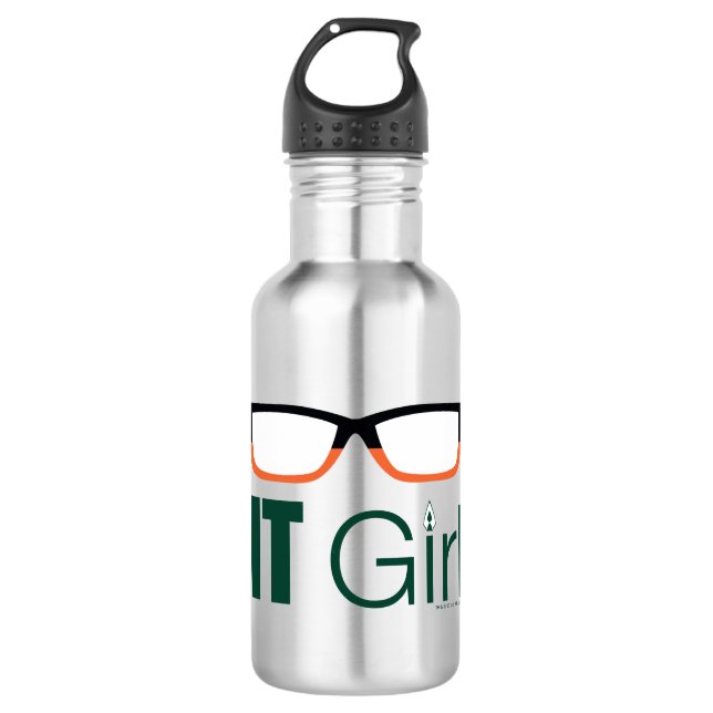 Pfeil | IT Girl Glasses Graphic Edelstahlflasche (Vorderseite)