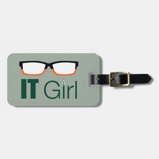 Pfeil | IT Girl Glasses Graphic Gepäckanhänger (Vorderseite horizontal)