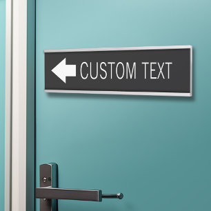 Pfeil-Richtung Zeichen mit benutzerdefiniertem Tex Türschild