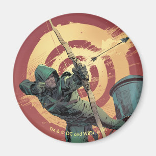 Pfeil   Rot-Pfeil-Brände von der Dachdecke Magnet