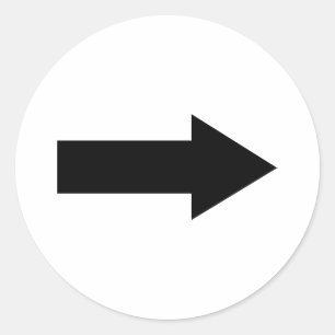 Pfeil Runder Aufkleber