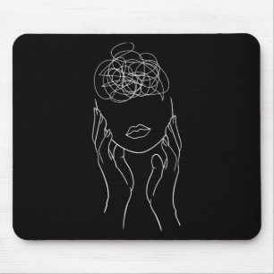 Pfeil Semikolon psychische Gesundheitsaufklärung  Mousepad