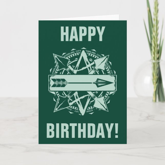 Pfeil | Starling City Arrow Abzeichen Karte (Vorderseite)