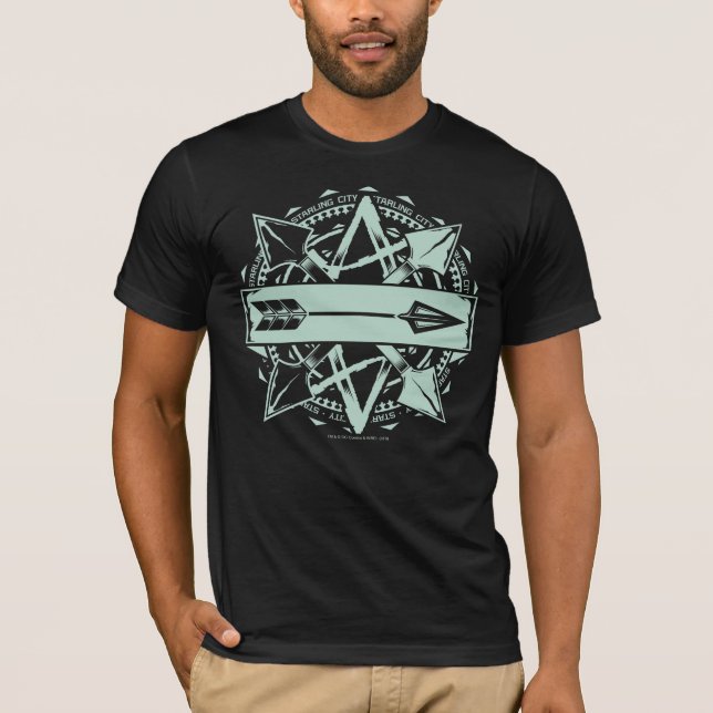 Pfeil | Starling City Arrow Abzeichen T-Shirt (Vorderseite)