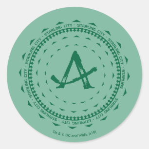 Pfeil   Starling City Arrow-Logo Runder Aufkleber