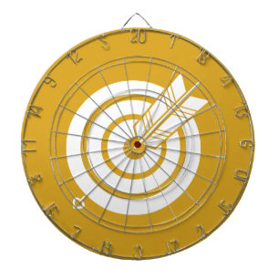 Pfeil traf ein rundes Ziel Dartscheibe