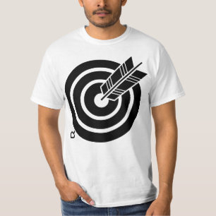 Pfeil traf ein rundes Ziel T-Shirt