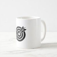 Pfeil traf ein rundes Ziel Tasse & Cups