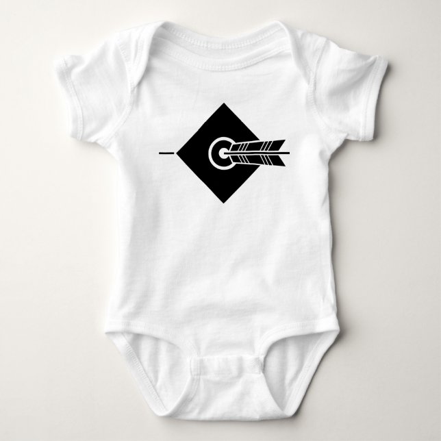 Pfeil traf Ziel Baby Strampler (Vorderseite)