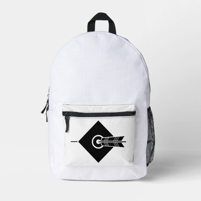 Pfeil traf Ziel Bedruckter Rucksack (Vorderseite)