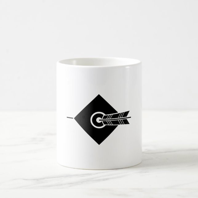 Pfeil traf Ziel Kaffeetasse (Mittel)