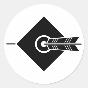 Pfeil traf Ziel Sticker & Labels