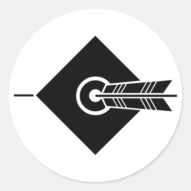 Pfeil traf Ziel Sticker & Labels (Vorderseite)