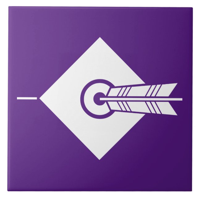 Pfeil-Trefferziel Dekorative Tiles Fliese (Vorderseite)