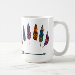 Pfeil und Federn Kaffeetasse