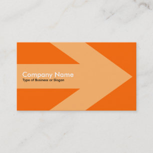 Pfeil v3 (Creme) - Orange FF6600 Visitenkarte