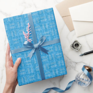 Pfeile auf hellblauer Leinwand Geschenkpapier