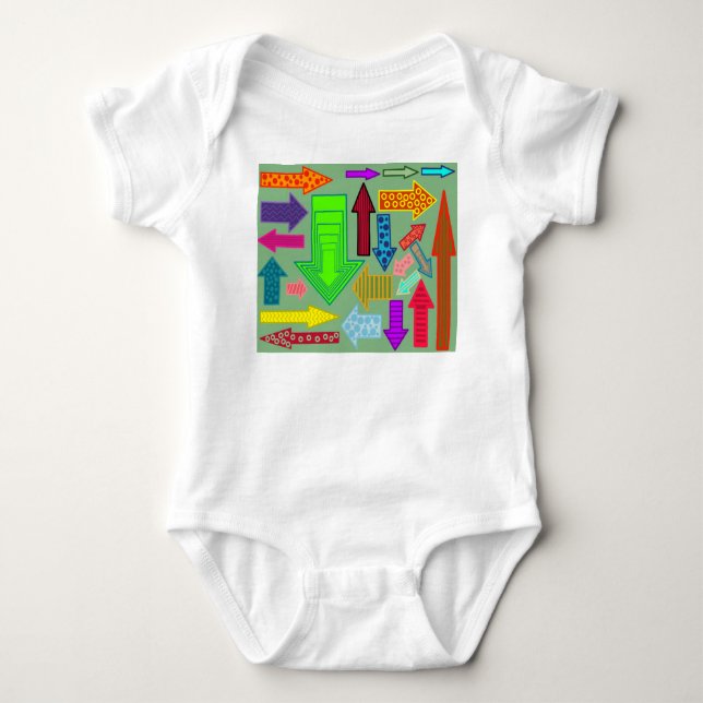 Pfeile Baby Strampler (Vorderseite)