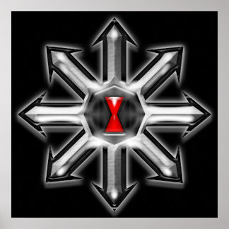 Pfeile des Chaos - Schwarze Witwe Poster