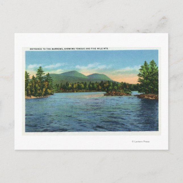 Pfeile Eintritt, Zunge und fünf Kilometer Postkarte (Vorderseite)