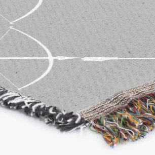 Pfeile Grau-Weiß-Muster Decke