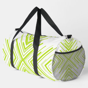 Pfeile in Limettengrün und Weiß Duffle Bag