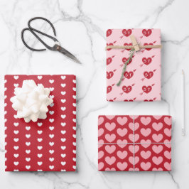 Pfeile Initials Personalisiert Valentine Geschenkpapier Set