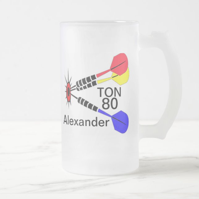 Pfeile Mattglas Bierglas (Rechts)