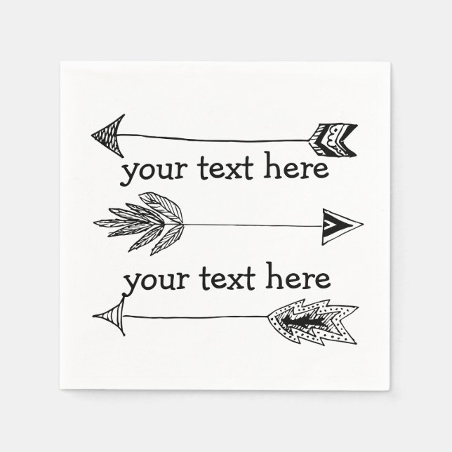 Pfeile Serviette (Vorderseite)