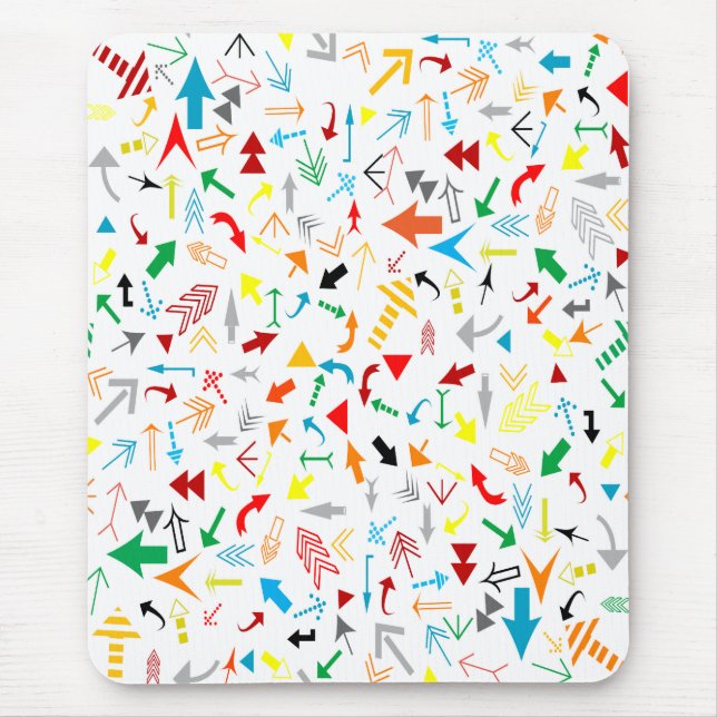 Pfeile und mehr Pfeile Mousepad (Vorne)