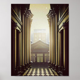 Pfeiler-Druckplakat Poster