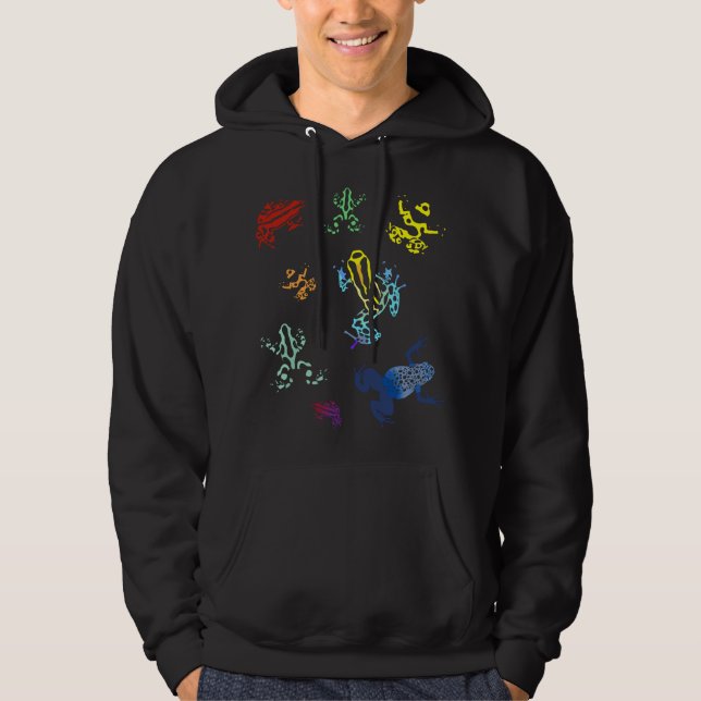 Pfeilgiftfrösche Hoodie (Vorderseite)