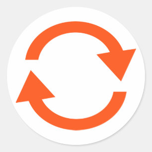 Pfeilkreis Runder Aufkleber