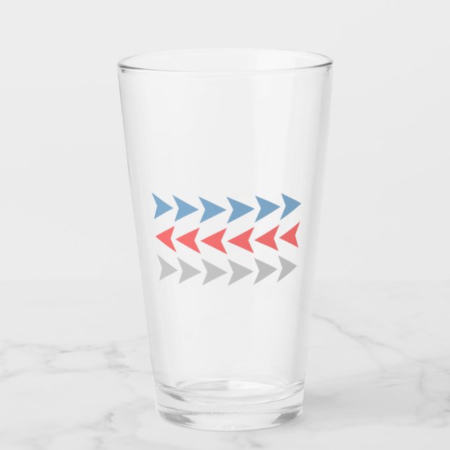 Pfeilmuster Glas (Vorderseite)