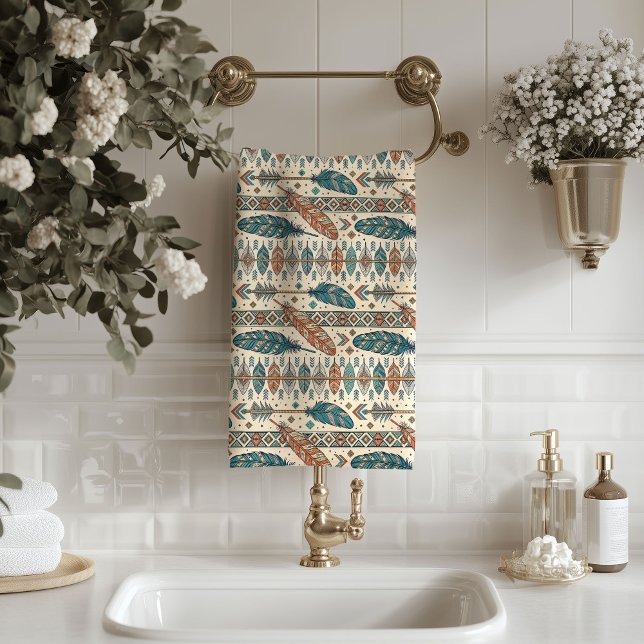 Pfeilmuster-Handtuch Ethnischer Touch für das Bad Badhandtuch Set (Arrow Pattern Towel Ethnic Touch for the Bath)